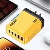 GaN Phone Charger Adapter 5 in 1 Mobile Phone USB C Charger Wall Charger Adapter  Office Use