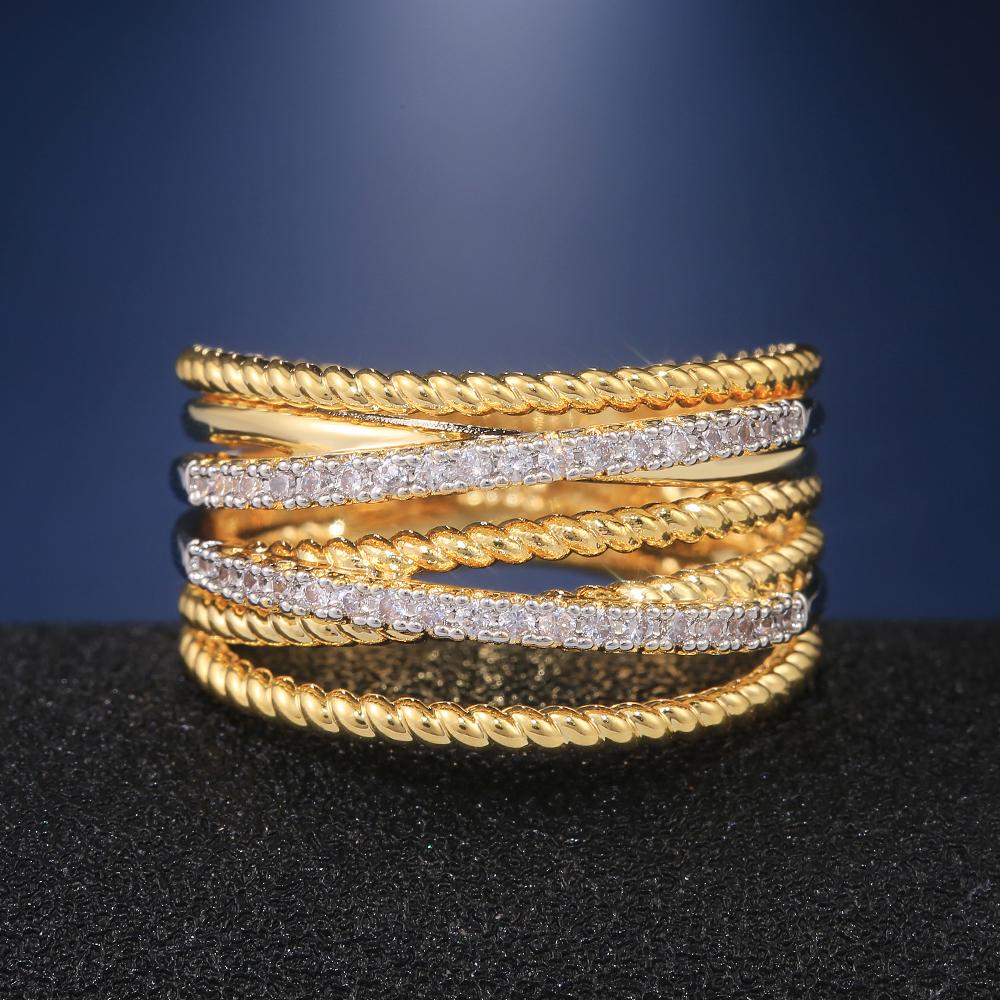 New Arrival Twist Cross Finger Ring for Women Anniversary Ring Daily Wearable Versatile Classic Twine Rings DropShipping