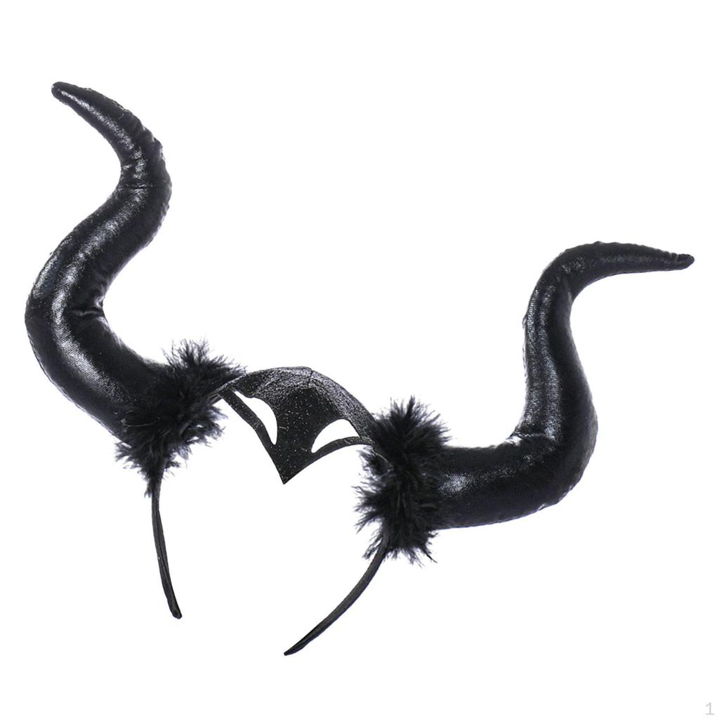 Devil Horns Headband for Women And Girls, Halloween Hair Hoop Costume Events