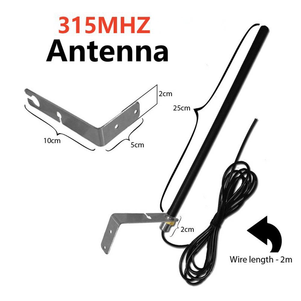 315MHz External Antenna Extendable Remote Control Distance Up To 250 Meters Garage Door Gate Aerial