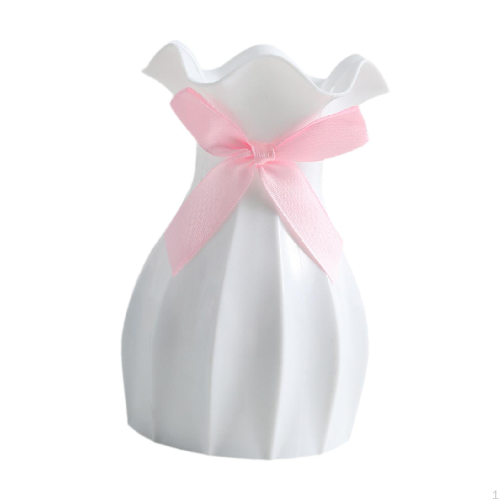 

Елегантна ваза Європейський декор Настільний центральний елемент Мистецтво Мінімалізм Сучасна квітка для білий