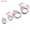 2pcs Stainless Steel Handcuffs Lobster Clasps Bracelets Necklaces Hooks Chain Closure Craft for DIY Jewelry Making Components