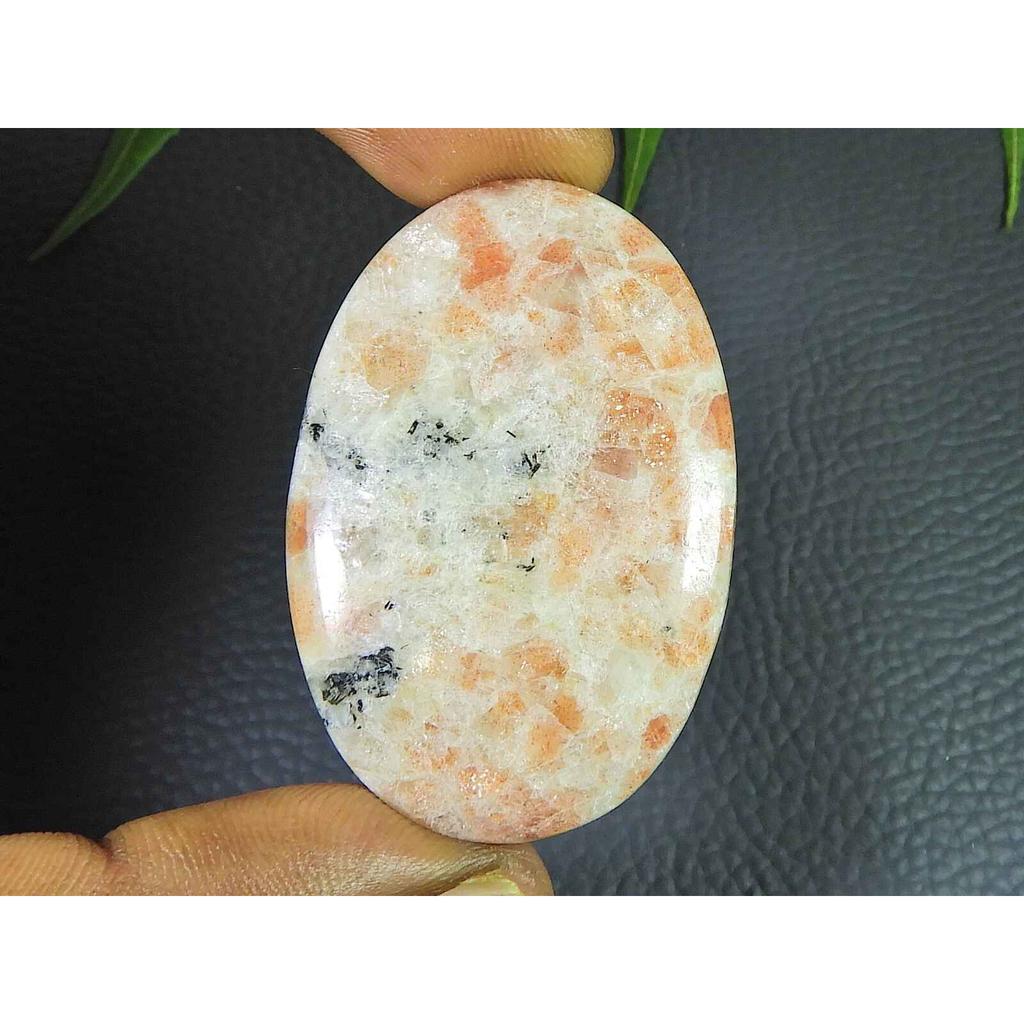 Natural Sunstone Oval Shape Healing Crystal Cabochon Loose Gemstone 31X49MM SK-3516
