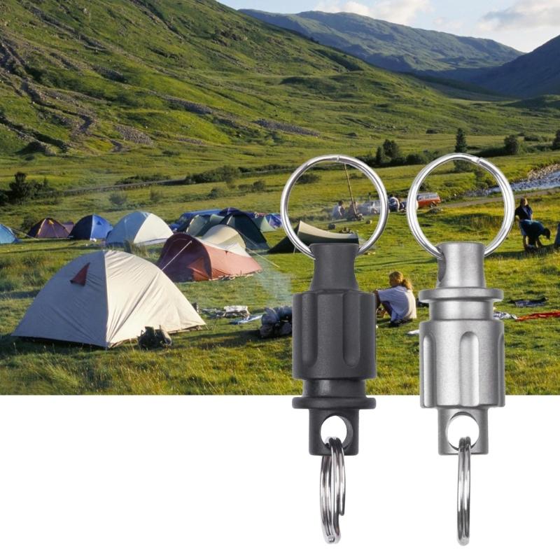 Titanium Alloy Quick Release Open Keychain Universal Rotary Buckle Convenient