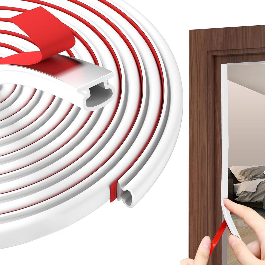 1PC 118.1/236.22in Window Dustproof Soundproof Bedroom Door Weather Sealing Strip  Self Adhesive Anti-Collision Sound Insulation