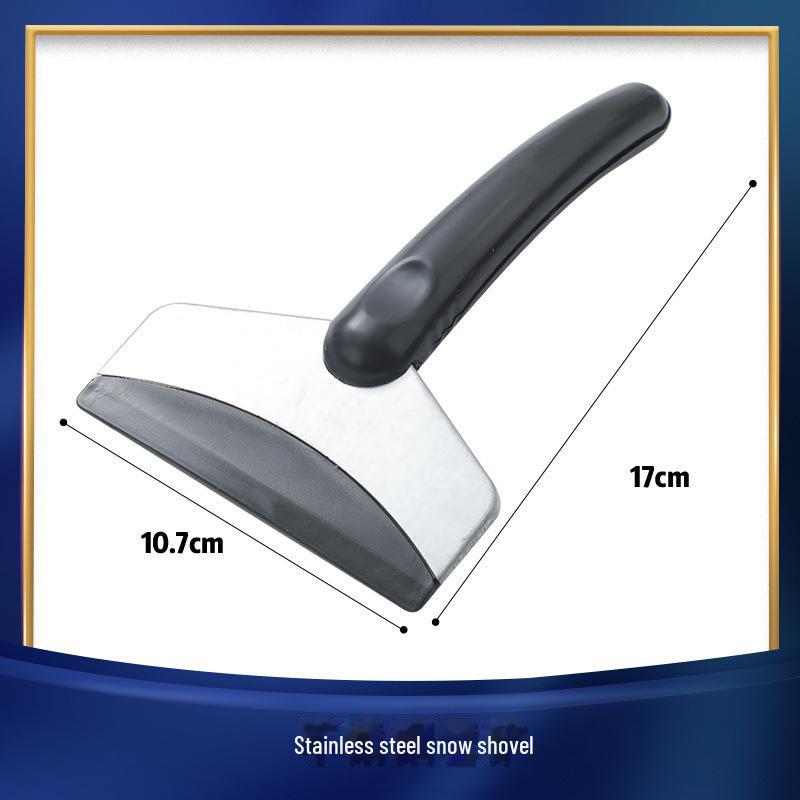 

Лопата для удаления снега и льда из нержавеющей стали - Зимний аварийный инструмент для уборки снега и размораживания стекла