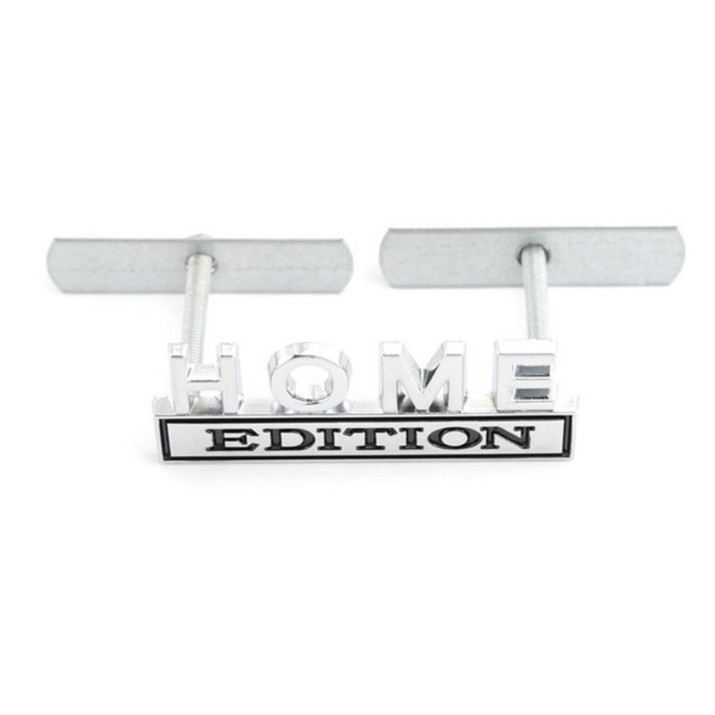 1Pc 3D Metal Home Edition Logo Car Front Grille Badge Side Fender Rear Trunk Emblem Sticker Decal