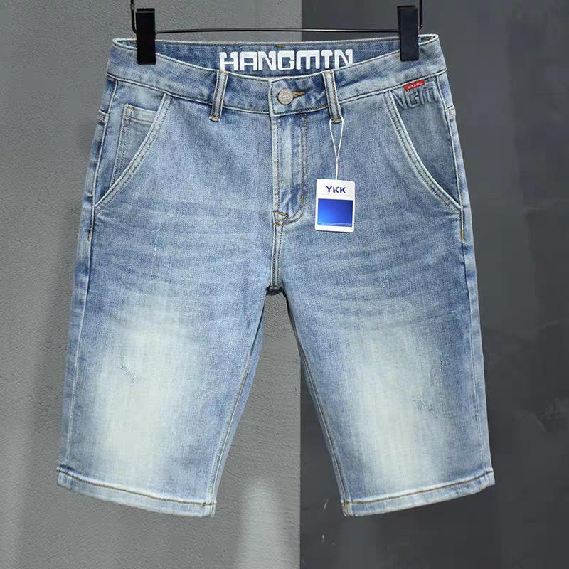 

Summer Men s Slim Fit Mid-Length Denim Shorts 31 [For 65-70 kg]