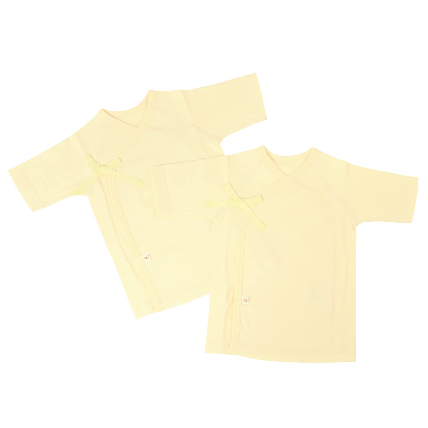 

Чистый Органический Набор для Новорожденных Короткий Прилегающий из Органического Мягкого Двойного Марлевого Трикотажа Размеры Все Майки с Длинным Рукавом, Майки, 2, 100% Хлопок, Япония,