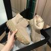 Thick-soled tire sole snow boots women's fur winter new retro short boots fashion versatile casual shoes trend