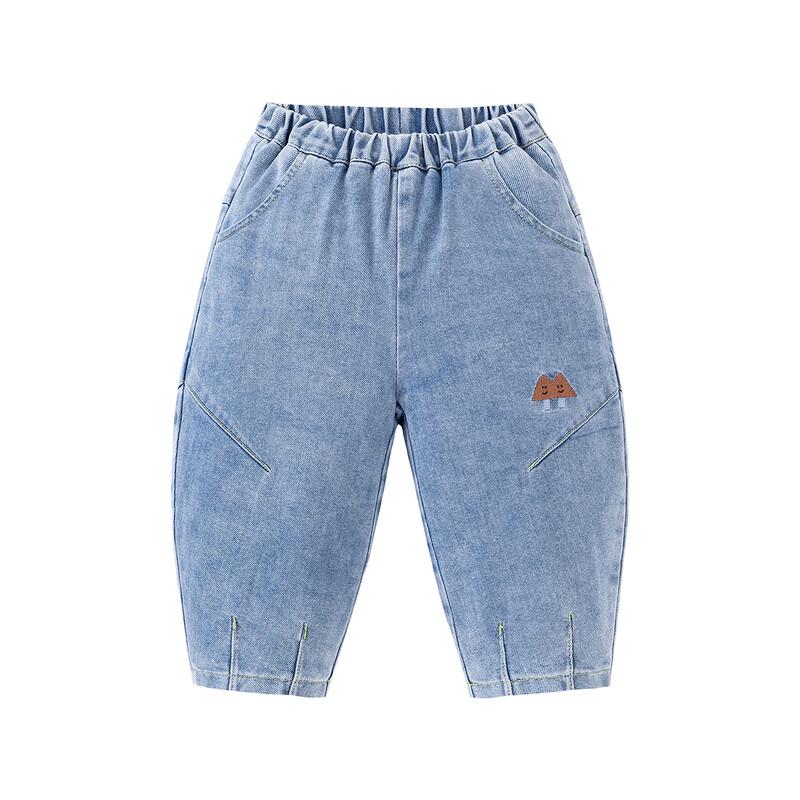 Minibala Kids' Fleece-Lined Soft Denim Jeans