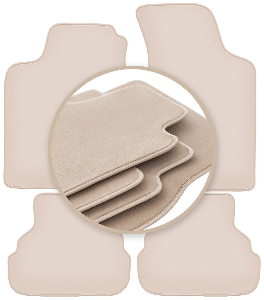 PREMIUM beige Fußmatten für: Volkswagen Golf III Cabrio, Schrägheck, Kombi 1993-2002