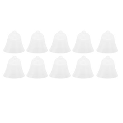 10PCS Cúpulas para Aparelho Auditivo Substituição Silicone Macio Tampão de Ouvido Cabeças para Tímpano Pontas para Fone de Ouvido Branco G