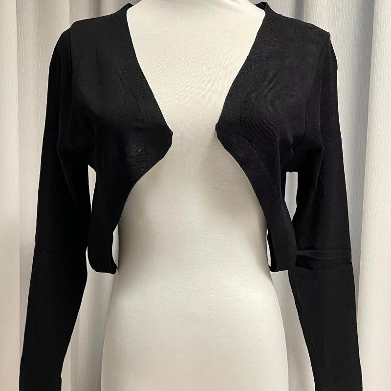 Autumn Thin Long Sleeve Slim Fit Knitted Cardigan Women Fashion Casual Solid Simple Cardigans Coat Elegant Office Ladies Short Sweaters Jacket 25183