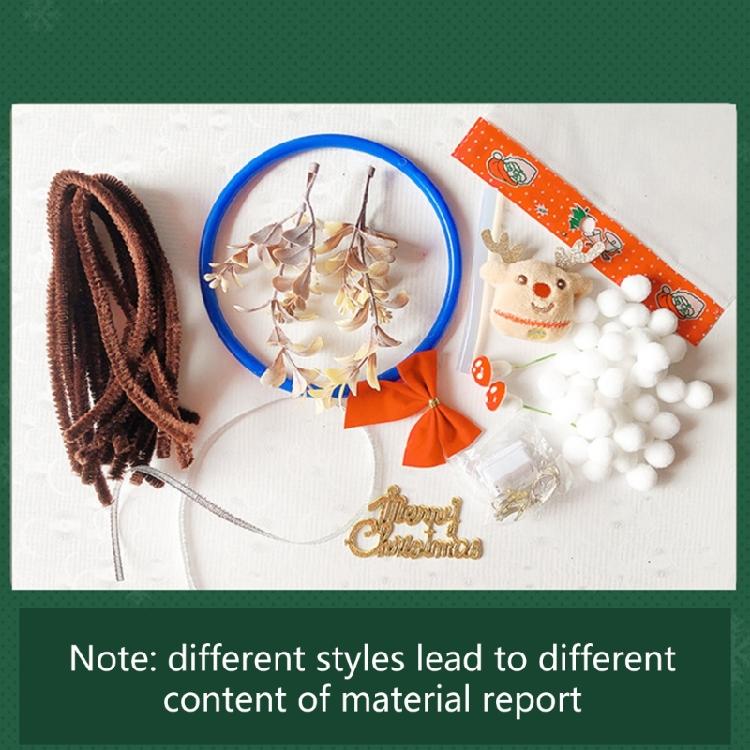 DIY Weihnachts-Kranz-Set Weihnachtsbaum Hängende Dekorationen für die Haustür