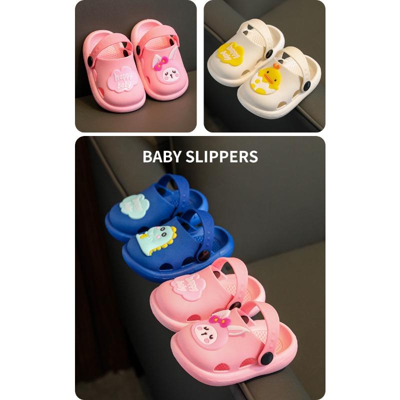 Children's Slippers Cartoon Baby Girl's Shoes Boy's Soft Sole Anti Slip Home Bathroom Slippers
