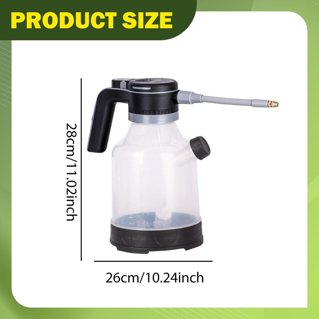 Electric Watering Can Sprayer Side Opening Water Sprayer 3000ml for Car Detailing