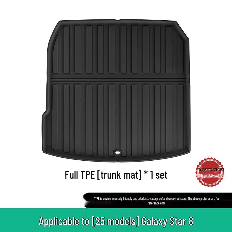 Custom TPE Floor Mats for 25 Galaxy Starry 8 Models - Durable & Stain-Resistant Trunk Mats