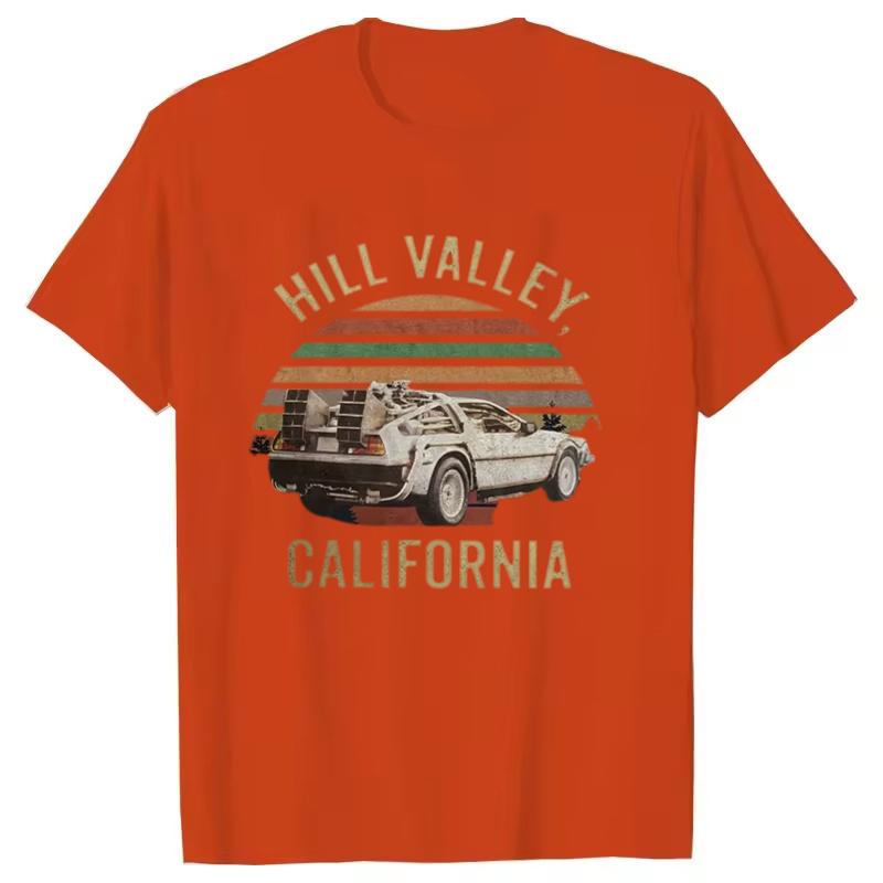 Hill Valley T-shirt, Back to The Future Shirt, Marty Mcfly, Hill Valley, Classic Men Women Tees Tops Harajuku Streetwear