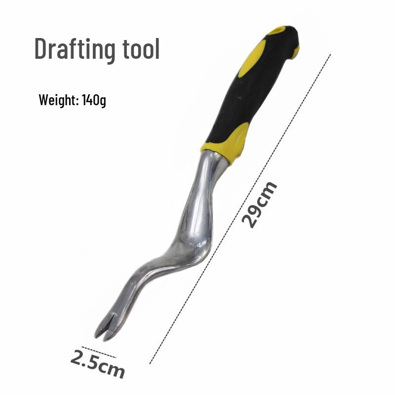 Gardening & Landscaping Tool Set: Iron Shovel with Magnesium Aluminum Alloy, Silicone Handle - 4 Pieces