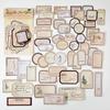 50 Stück/Packung Vintage Etiketten Aufkleber beschreibbar Dekoratives Tagebuch Album Klebend DIY Aufkleber für Scrapbooking Junk Journal Zubehör