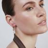 Boucles d'oreilles en perles blanches avec finition en or jaune 18 carats - Irath