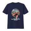 Burt Bacharach Friends Themed T Shirt Retro Art Design with Iconic Faces Nature Elements vintage Washed Versatile