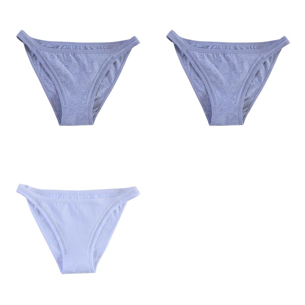 3Pcs/Set Cotton Panties Women Low Rise Briefs Female Underpants Sexy Lingerie Comfy Brazilian Panties Breathable Underwear M-XL