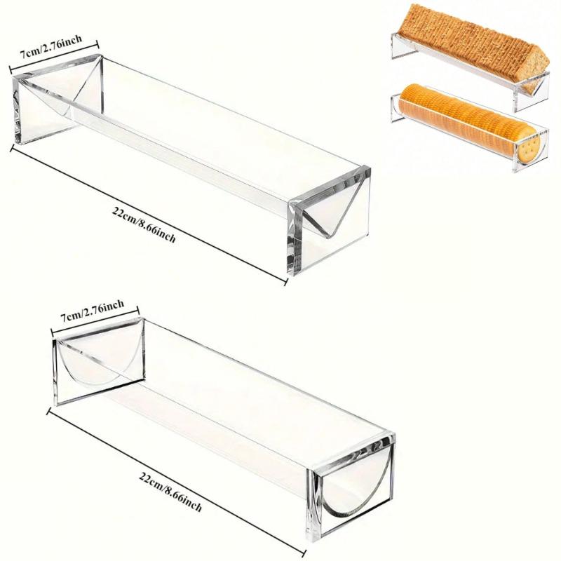 Clear Acrylic Rectangular Serving Tray for Food Display, Charcuterie Board Wedding and Home Use Durable and Elegant Platter