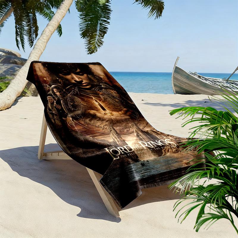 Light Darkness: Fellowship's Journey beach towel Portable for travel beach seaside swim Absorbent bath towel Fashion beach Comfort beach towel