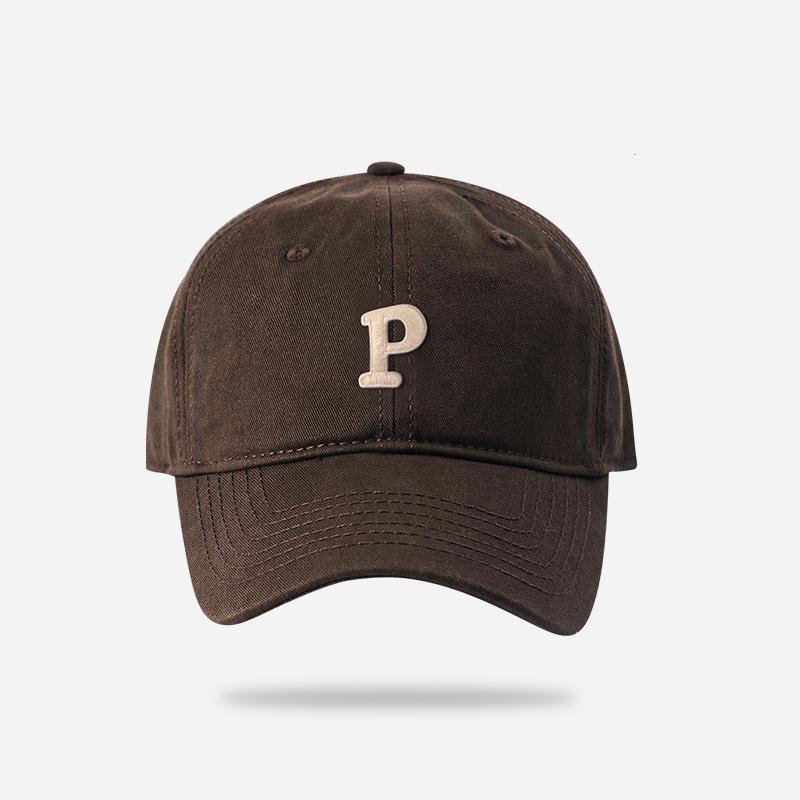 Yiran bag Letter P Baseballpet Voor Vrouwen Mannen Effen Kleur Snapback All-Match Zonneklep Petten Buiten Sport Hip Hop Papa Trucker Pet