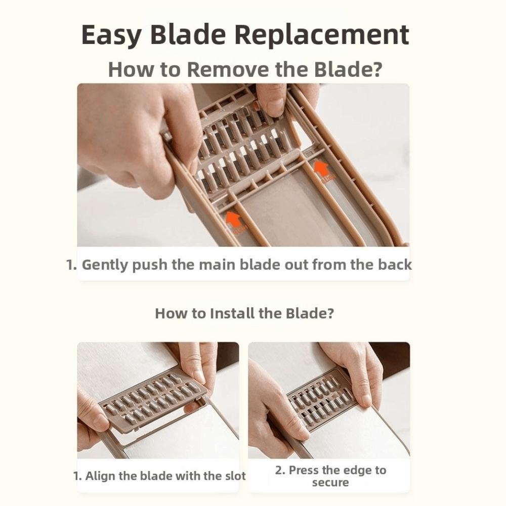 Multi-Functional Vegetable Slicer Manual Garlic Grinder for Crushing Spices Herbs Garlic