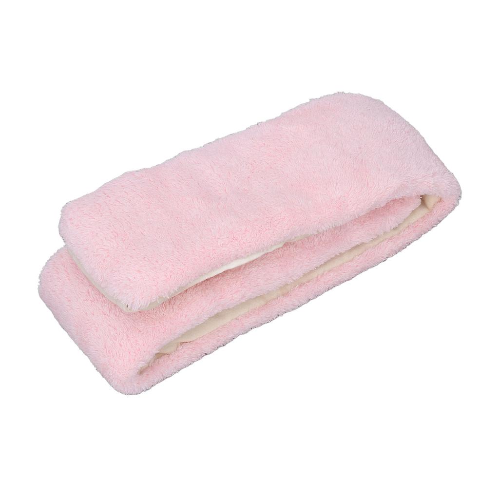 Electric Heating Scarf Evenly Heating Comfortable Skin Friendly Short Plush Pink USB Heated Scarf for Winter