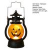 Halloween Pumpkin Lantern with LED Light, Portable Retro Horse Lantern with Funny Pumpkin Faces, Safe Flame-Free Halloween Decoration for Indoor