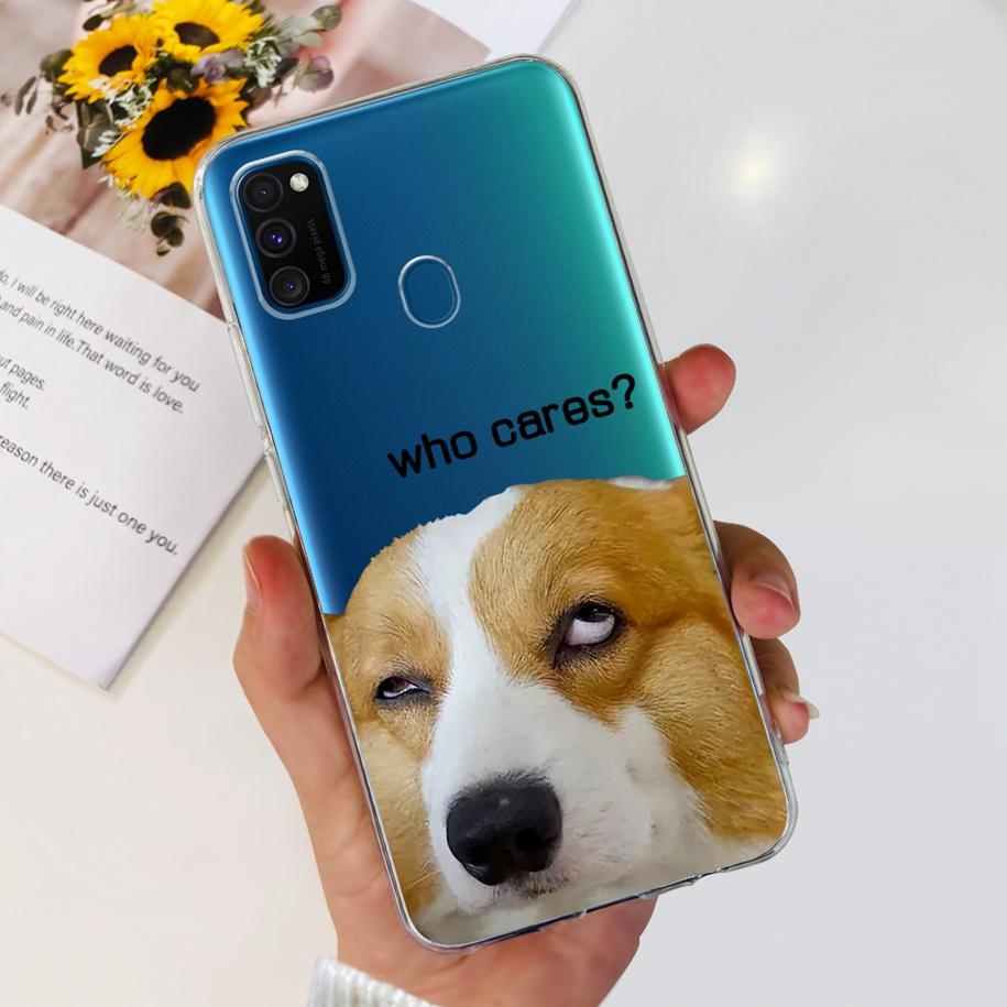 

For Samsung M21 Case SM-M215F Silicone Soft Phone Cover For Samsung Galaxy M21 2020 Fundas Cartoon Coque For Samsung M 21 Bumper Samsung M30s