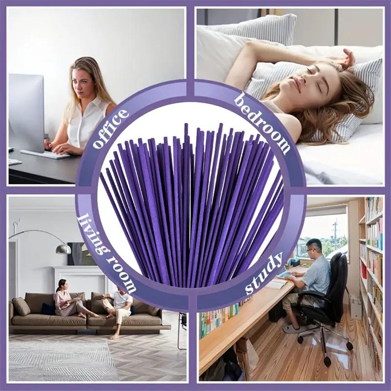50/100Pcs Incense Sticks Tea Room Wooden Material And Meditation Wood Sticks Yoga Lavender Sticks for Home Lavender Scent Natural