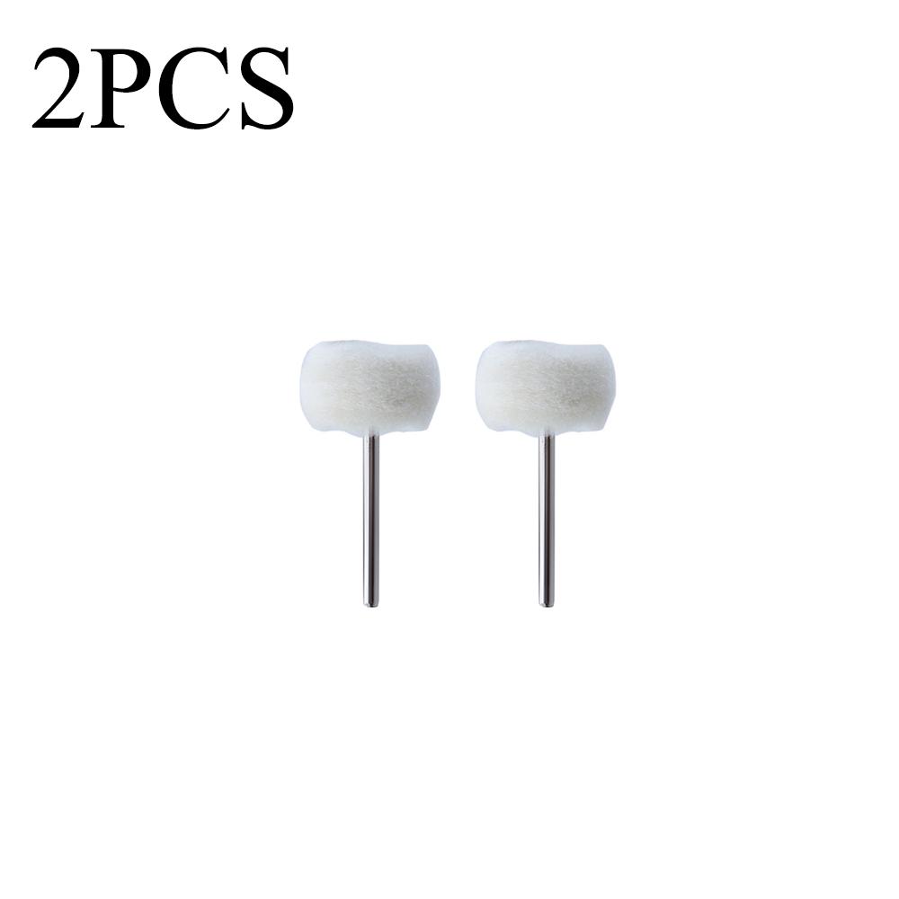 1-10Pcs 3mm Shank Cotton Thread Polishing mini Brush Felt Grinding Sanding Head Abrasive Buffing Wheel for Dremel Dril Jade