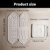 Gothic-Stile Flexibles Silikonform für Bastelbedarf Kerzenhalter und Heimdekorative Wandplaketten Tägliche Nutzung