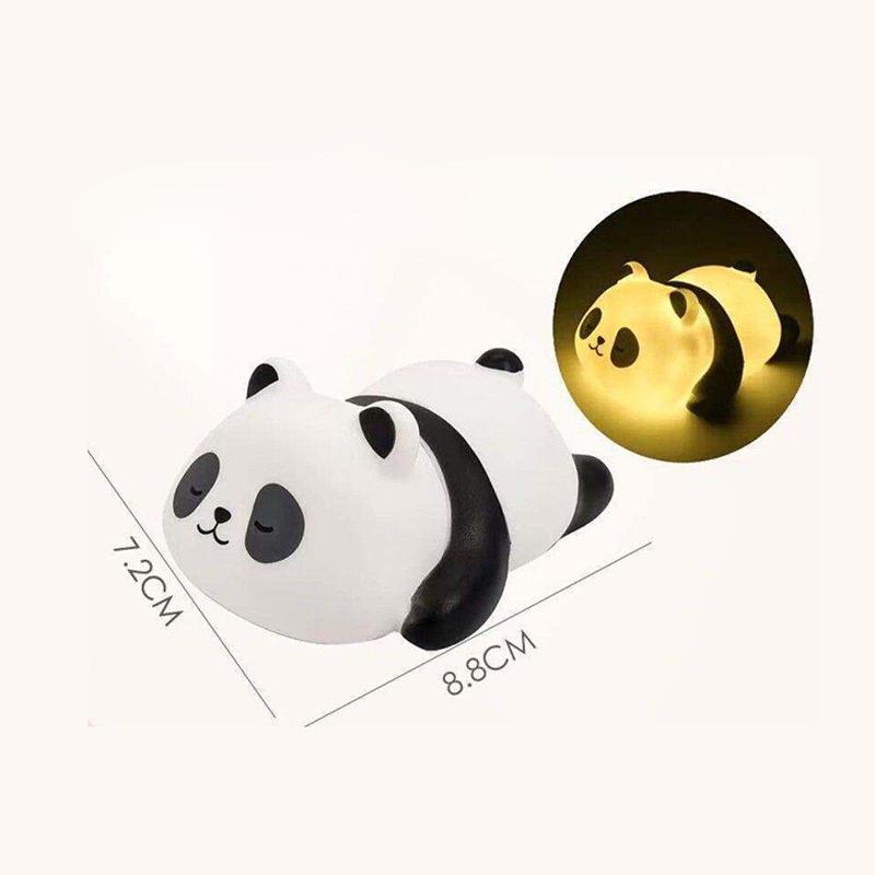 Panda Led Night Light Living Room Cute Panda Plastic Lamp Bedside Decor Creative Kids Night Light Birthday Gift Decoration
