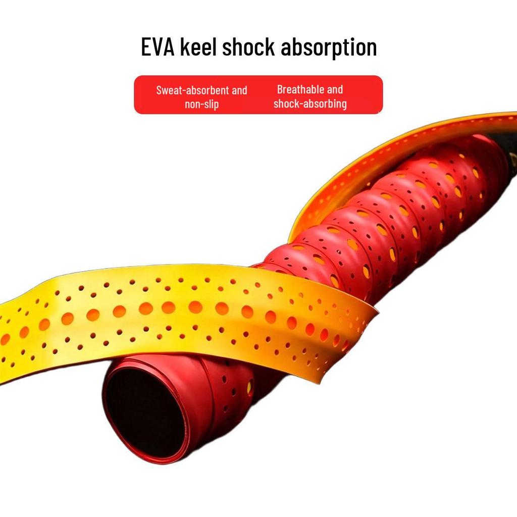 Dual-Color Non-Slip Dragon Bone Grip: Sweat-Absorbing Handle for Badminton, Tennis, and Bicycle Use