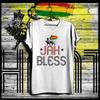 Reggae T-shirt Roots Rock Rasta Flag Jah Rastafari Haile Selassie Rasta Bless