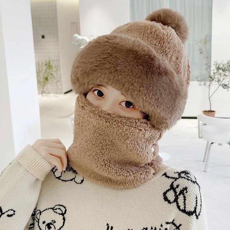 Winter Balaclava Scarf Mask for Women Windproof Warm Fleece Face Cover for Cold Weather Cycling Riding Outdoor Sports