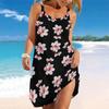 Women's Beach Dress Mini Dress Print Casual Modern Dress Sleeveless Loose Fit Outdoor Daily Summer