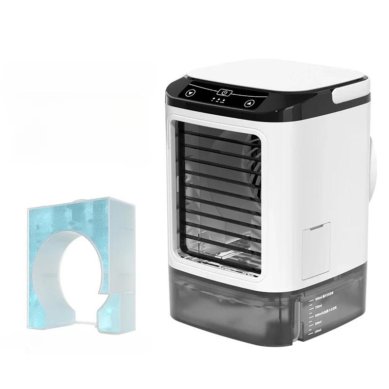 

Кондиционер Портативный вентилятор Настольный двойной распылитель Ультразвуковое распыление 3-скоростной бесшумный воздушный охладитель Ночной свет Электрический вентилятор для дома