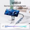 Hub USB-C cinque in uno con ricarica rapida: Dock di espansione a 4 porte