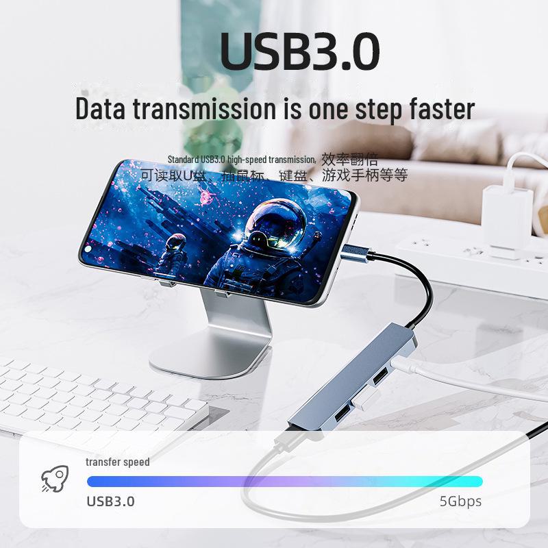 Hub USB-C cinque in uno con ricarica rapida: Dock di espansione a 4 porte