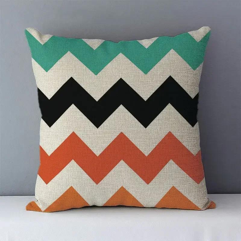 45X45cm Featured Hot Sale Geometric Cozy Cushion Cover Home Decorative Pillows Cover Square Cushion Covers Pillow Case