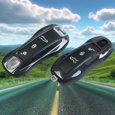 Gris Agate pour Porsche Panamera Spyder Carrera Macan Boxster Cayman Cayenne 911 970 981 991 Porte-clés Couverture Porte-clés Accessoires