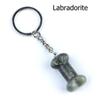 1Pc Reiki Healing Natural Stone Keychain Key Finder Bone Shape Crystal Gemstone Pendant Key Chain for Decor Phones, Bag, Halloween Gifts 20×34 Mm