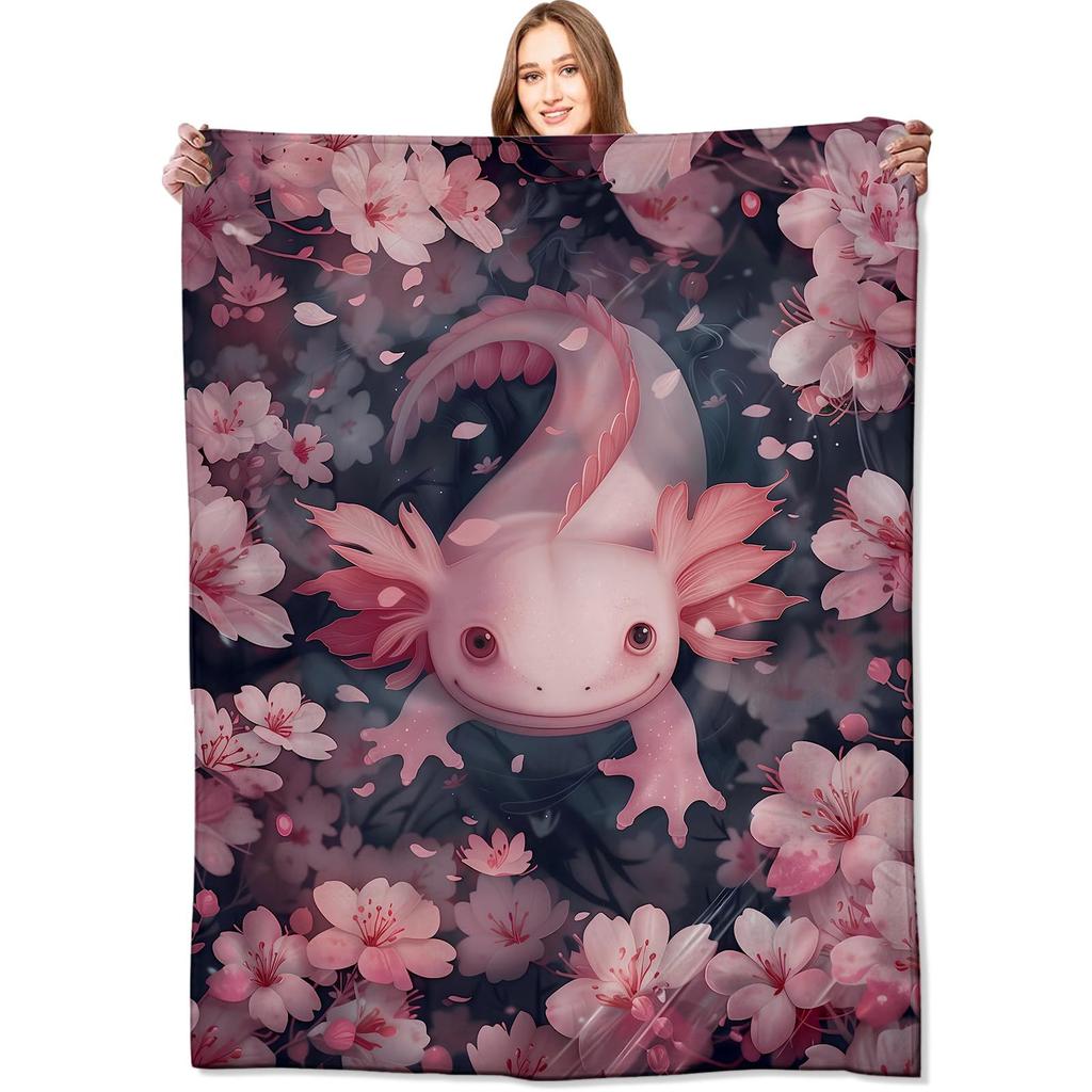 Fantasy Dragons and Books Printed Blanket for Sofa Bed Travel Camping Living Room Office Conditioning Blanket
